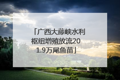 广西大藤峡水利枢纽增殖放流201.9万尾鱼苗