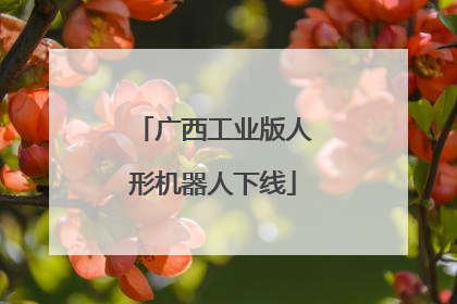 广西工业版人形机器人下线