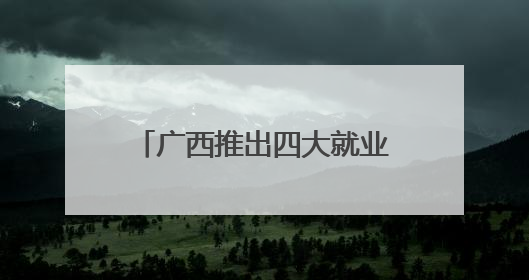 广西推出四大就业计划，全力保障高校毕业生就业创业