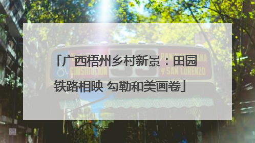 广西梧州乡村新景：田园铁路相映 勾勒和美画卷