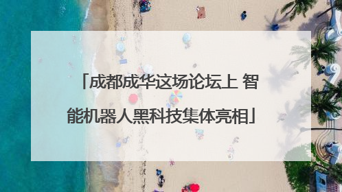 成都成华这场论坛上 智能机器人黑科技集体亮相