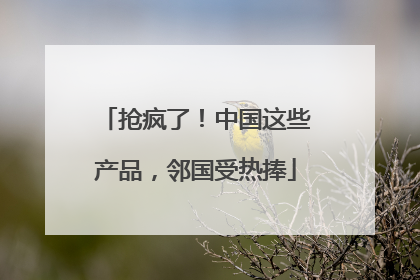 抢疯了！中国这些产品，邻国受热捧