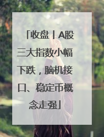 收盘丨A股三大指数小幅下跌，脑机接口、稳定币概念走强