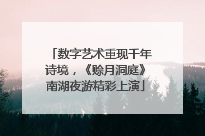 数字艺术重现千年诗境，《赊月洞庭》南湖夜游精彩上演