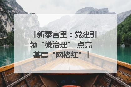 新泰宫里：党建引领“微治理” 点亮基层“网格红”