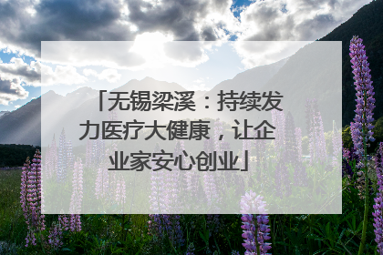 无锡梁溪：持续发力医疗大健康，让企业家安心创业
