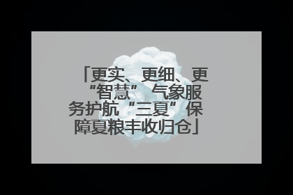 更实、更细、更“智慧” 气象服务护航“三夏”保障夏粮丰收归仓