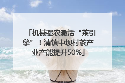 机械强农激活“茶引擎”！清镇中坝村茶产业产能提升50%