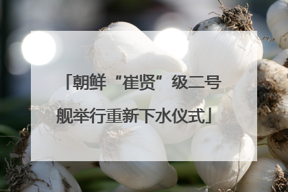 朝鲜“崔贤”级二号舰举行重新下水仪式