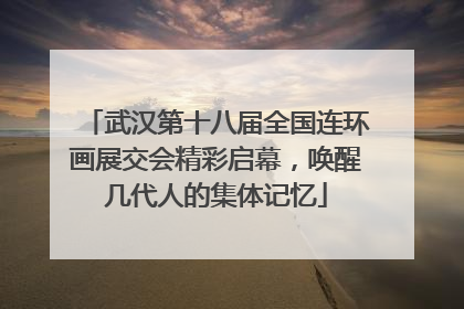 武汉第十八届全国连环画展交会精彩启幕，唤醒几代人的集体记忆