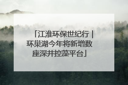 江淮环保世纪行｜环巢湖今年将新增数座深井控藻平台
