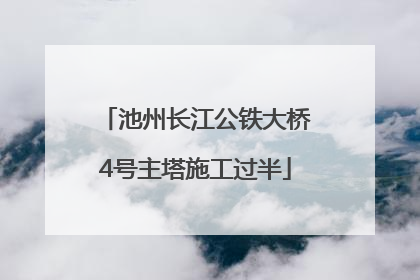 池州长江公铁大桥4号主塔施工过半
