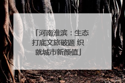 河南淮滨：生态打底文旅破题 织就城市新颜值