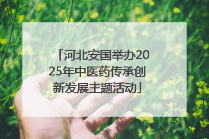 河北安国举办2025年中医药传承创新发展主题活动