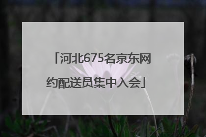 河北675名京东网约配送员集中入会