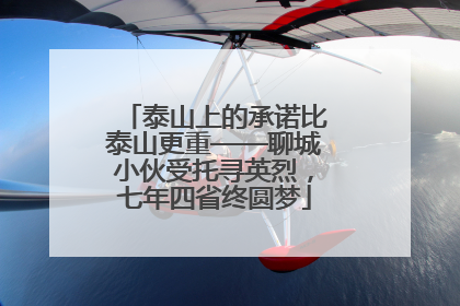 泰山上的承诺比泰山更重——聊城小伙受托寻英烈，七年四省终圆梦