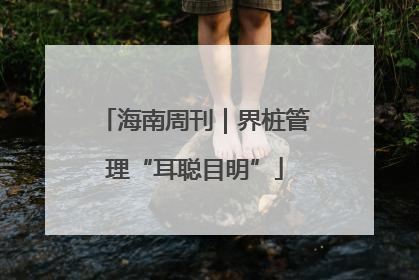 海南周刊｜界桩管理“耳聪目明”