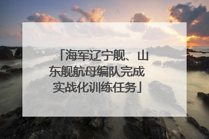 海军辽宁舰、山东舰航母编队完成实战化训练任务