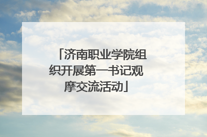 济南职业学院组织开展第一书记观摩交流活动