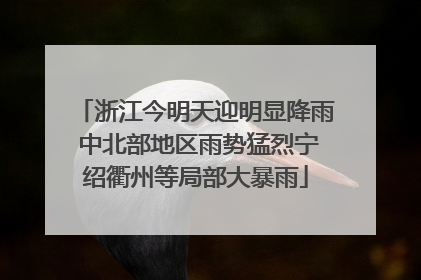 浙江今明天迎明显降雨 中北部地区雨势猛烈宁绍衢州等局部大暴雨