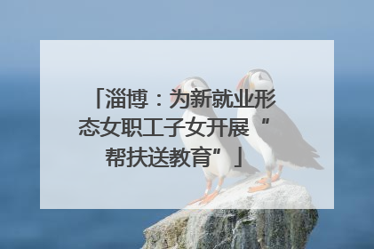 淄博：为新就业形态女职工子女开展“帮扶送教育”