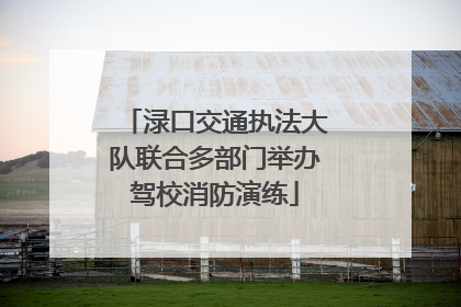 渌口交通执法大队联合多部门举办驾校消防演练