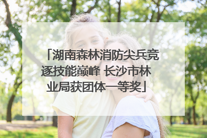 湖南森林消防尖兵竞逐技能巅峰 长沙市林业局获团体一等奖