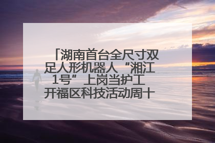 湖南首台全尺寸双足人形机器人“湘江1号”上岗当护工 开福区科技活动周十大科创项目签约