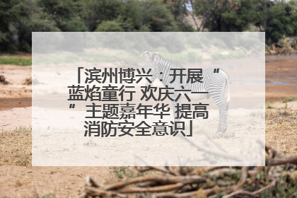 滨州博兴：开展“蓝焰童行 欢庆六一”主题嘉年华 提高消防安全意识