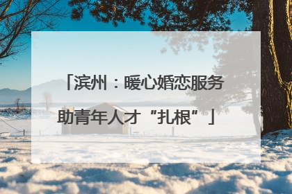 滨州：暖心婚恋服务助青年人才“扎根”