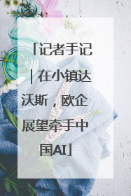 记者手记｜在小镇达沃斯，欧企展望牵手中国AI