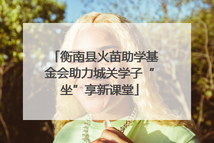 衡南县火苗助学基金会助力城关学子“坐”享新课堂