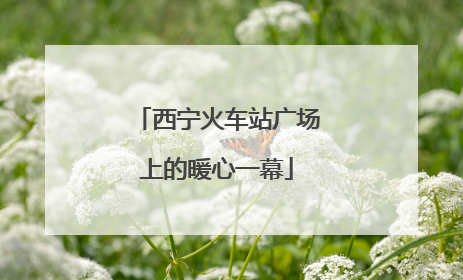 西宁火车站广场上的暖心一幕