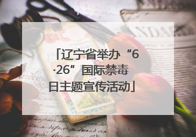 辽宁省举办“6·26”国际禁毒日主题宣传活动