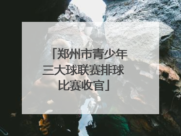 郑州市青少年三大球联赛排球比赛收官