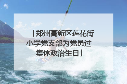 郑州高新区莲花街小学党支部为党员过集体政治生日