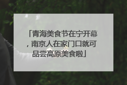 青海美食节在宁开幕，南京人在家门口就可品尝高原美食啦