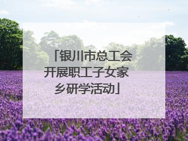 银川市总工会开展职工子女家乡研学活动
