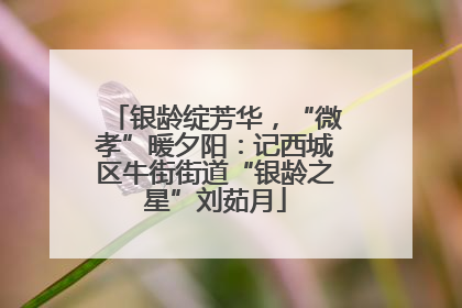 银龄绽芳华，“微孝”暖夕阳：记西城区牛街街道“银龄之星”刘茹月