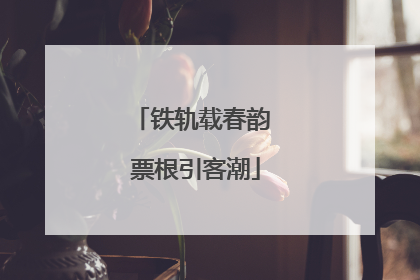 铁轨载春韵 票根引客潮