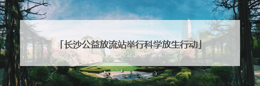 长沙公益放流站举行科学放生行动