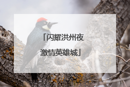 闪耀洪州夜 激情英雄城