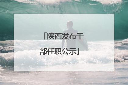 陕西发布干部任职公示