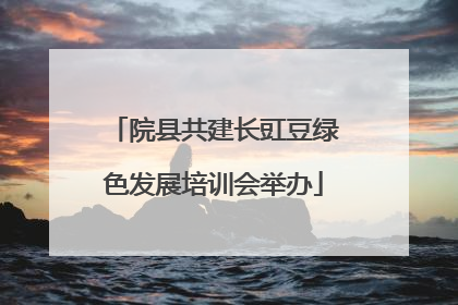 院县共建长豇豆绿色发展培训会举办