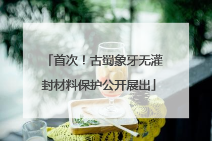 首次！古蜀象牙无灌封材料保护公开展出