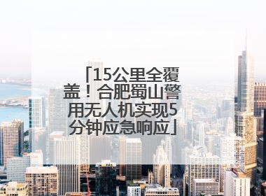 15公里全覆盖！合肥蜀山警用无人机实现5分钟应急响应