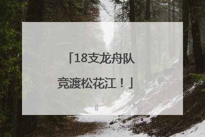 18支龙舟队竞渡松花江！