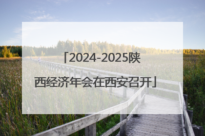 2024-2025陕西经济年会在西安召开