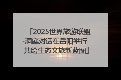 2025世界旅游联盟·洞庭对话在岳阳举行 共绘生态文旅新蓝图