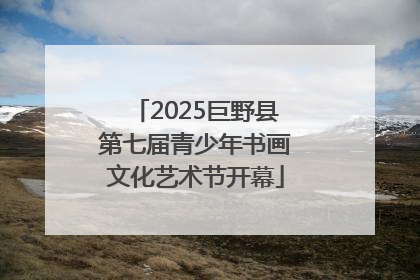 2025巨野县第七届青少年书画文化艺术节开幕